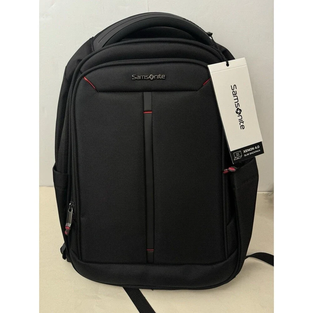Samsonite Xenon 4.0 Slim Black Laptop Backpack NWT